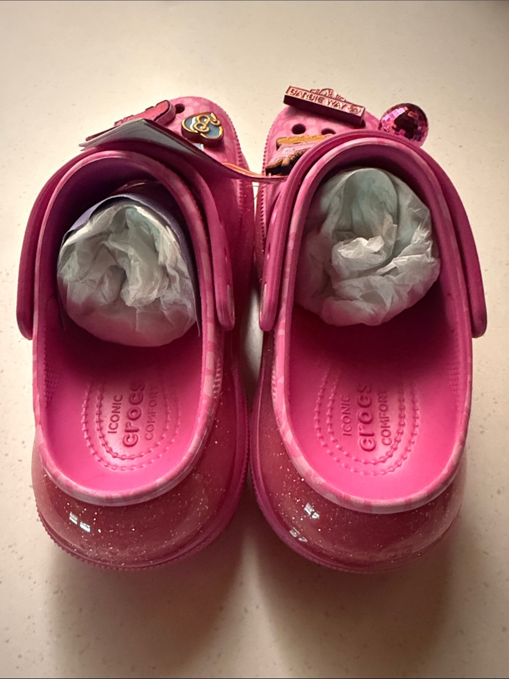 Barbie Movie Mega Crush Clog with Decorative Charms - Picture 2 of 6